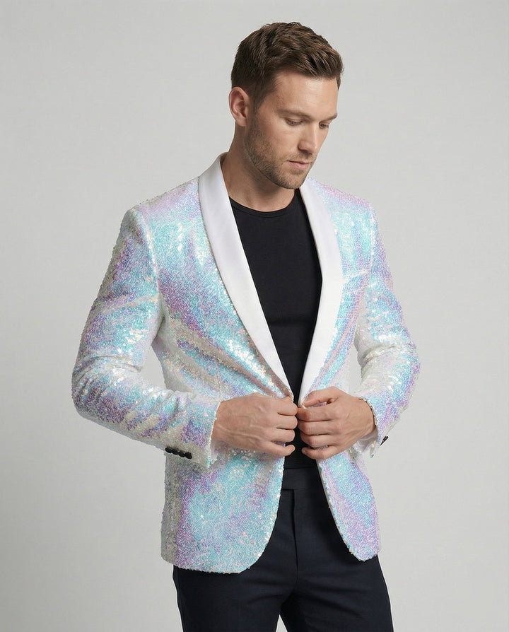 Blazer pour hommes en sequins glamour