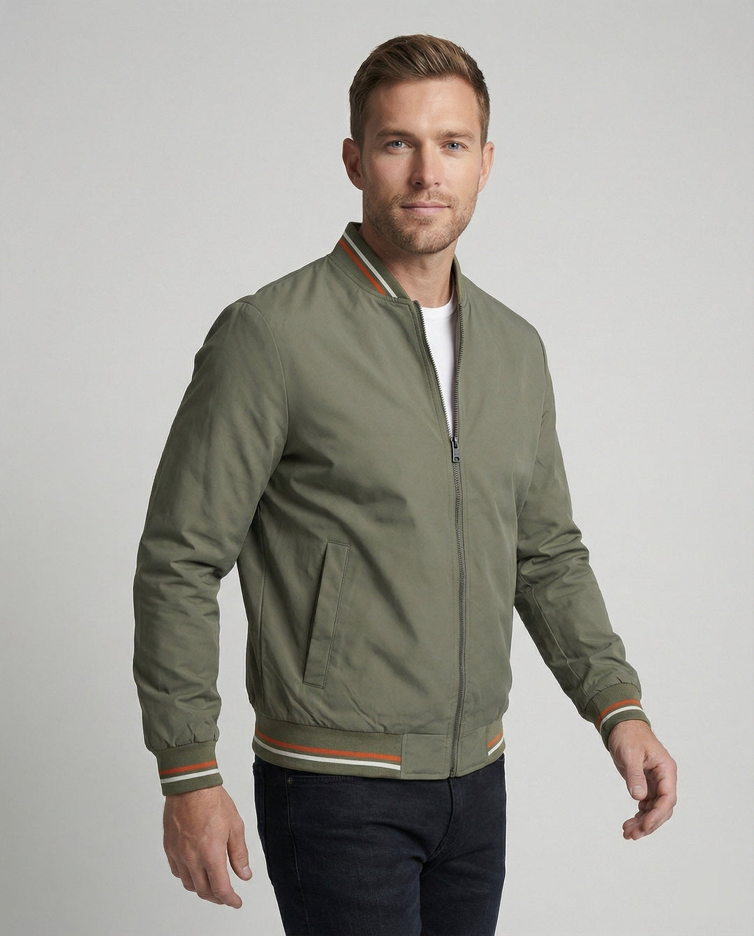 Veste bomber pour hommes slim fit