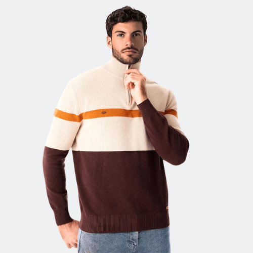 Levoire | Pull homme Baldwin Pull homme Tendance & Décontracté Khaki