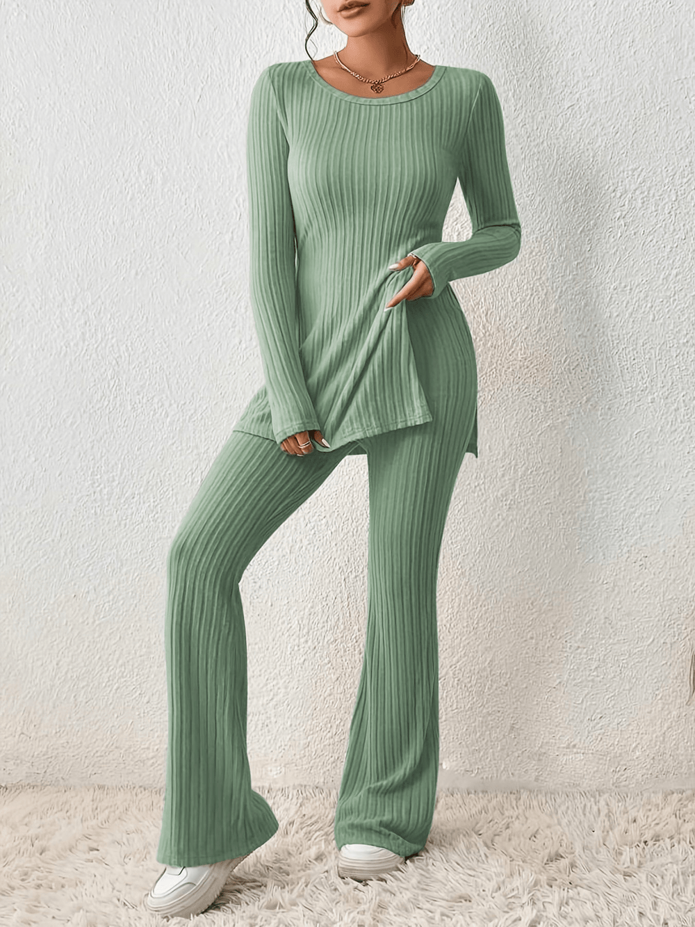 Levoire | Ensemble 2 pièces confortable femme Vert
