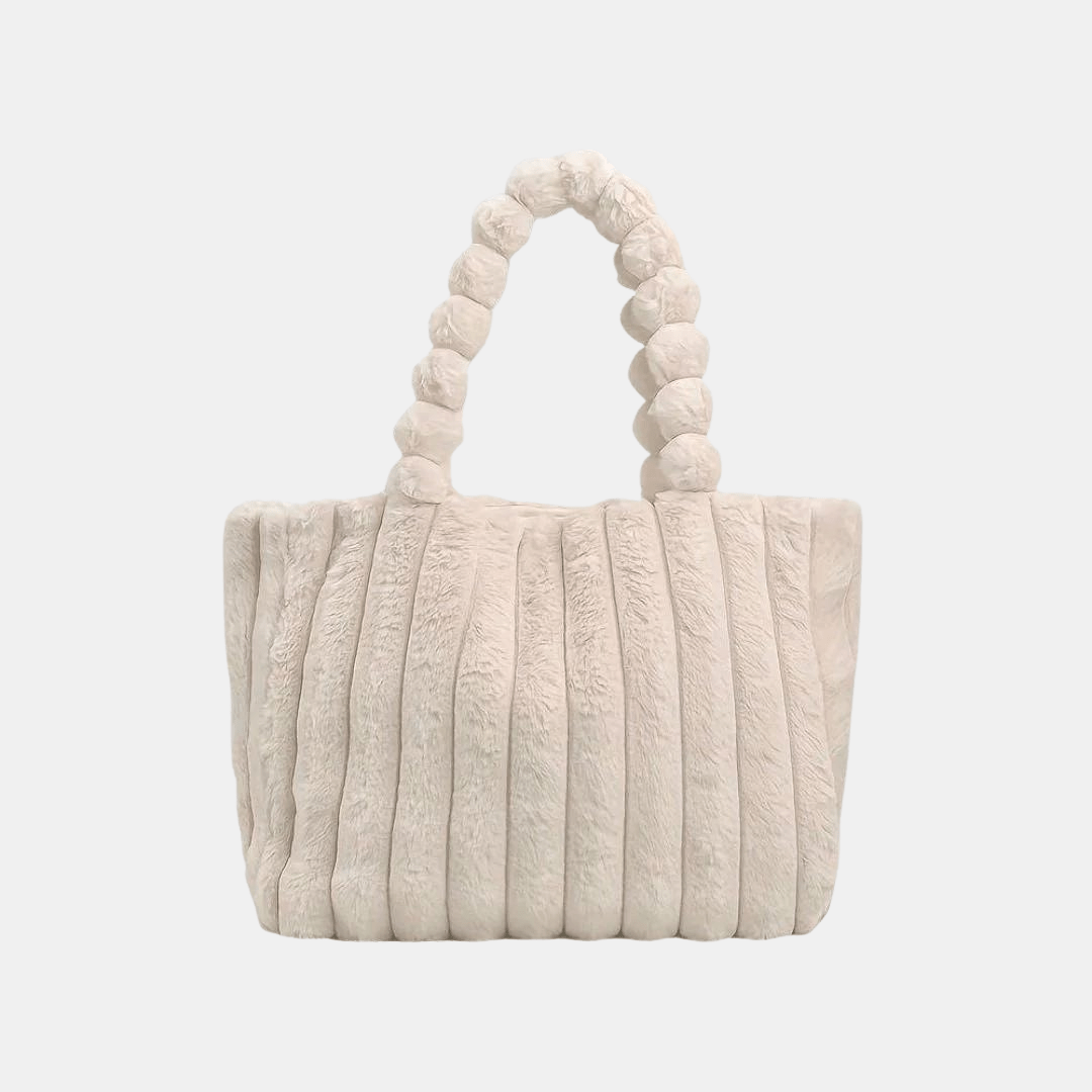 Levoire | Sac en peluche doux femme Beige