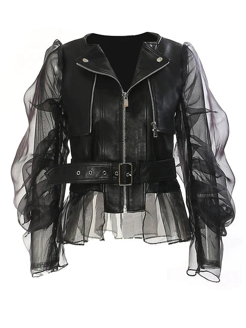 Levoire | Veste en Cuir pour Femmes Noir