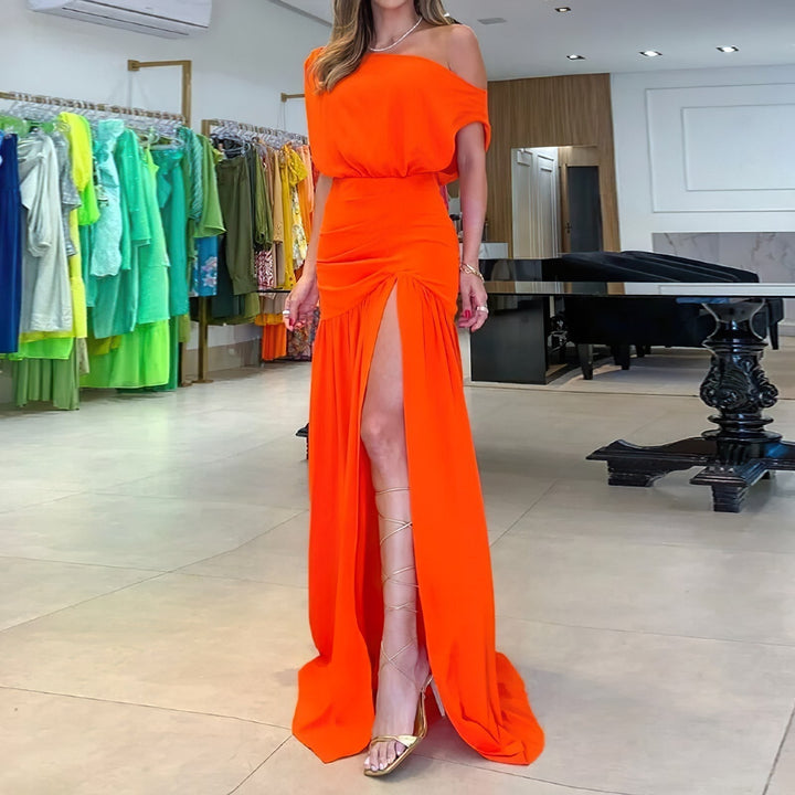 Levoire | Robe De Soirée Élégante Pour Femmes Orange