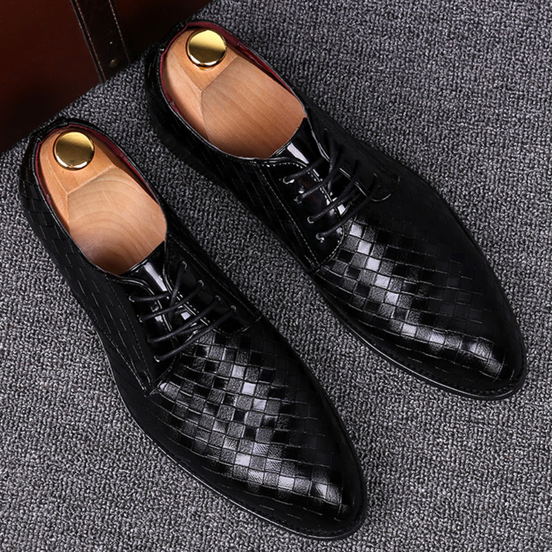 Levoire | Chaussures À Lacets En Cuir Officielles noir