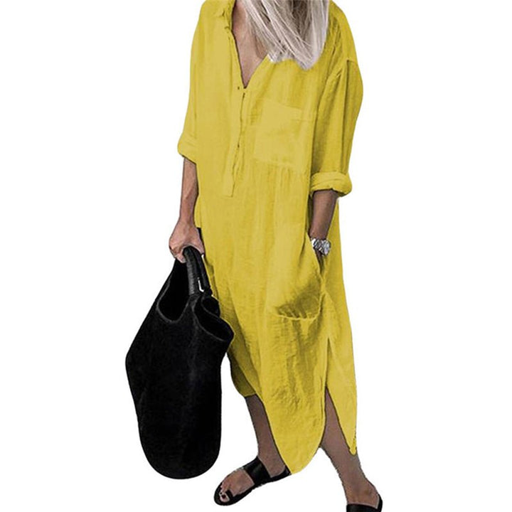 Levoire | Robe Chemise À Manches Longues Pour Femmes