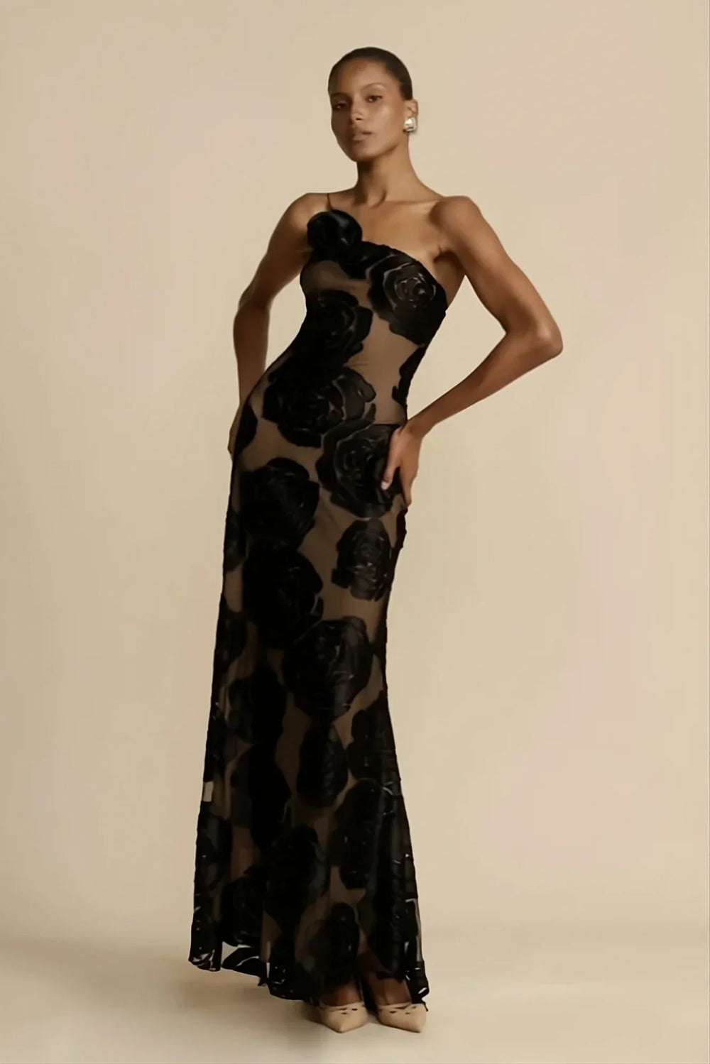 Levoire | Robe en mesh à motif