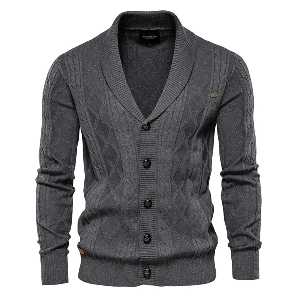 Levoire | Veste Pour Homme En Maille Avec Boutons