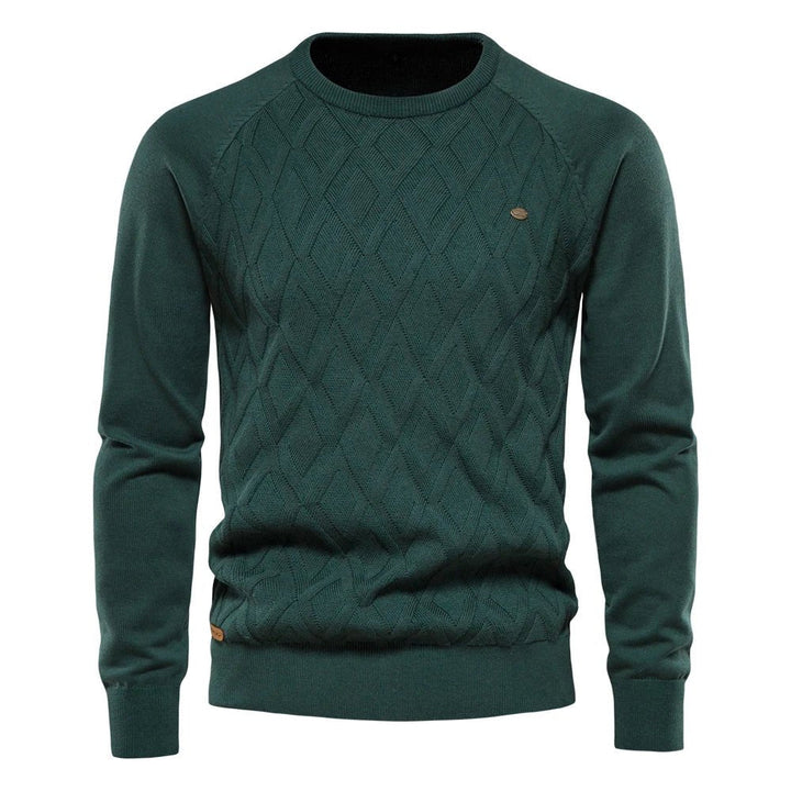 Levoire | Pull Pour Hommes À Motif À Carreaux Vert
