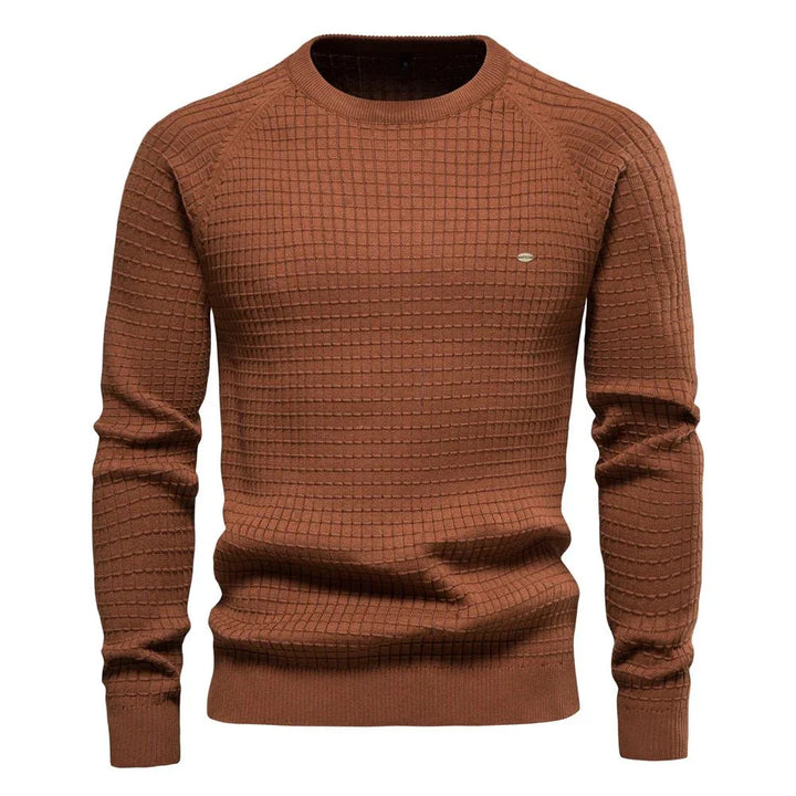 Levoire | Pull Homme À Motif Losange Braun