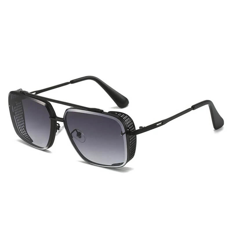 Levoire | de soleil rétro UrbanClark Monture noire Oculaire gris