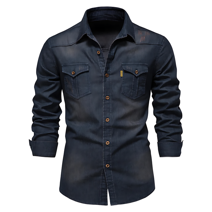 Levoire | Chemises En Coton Pour Hommes Bleu marine