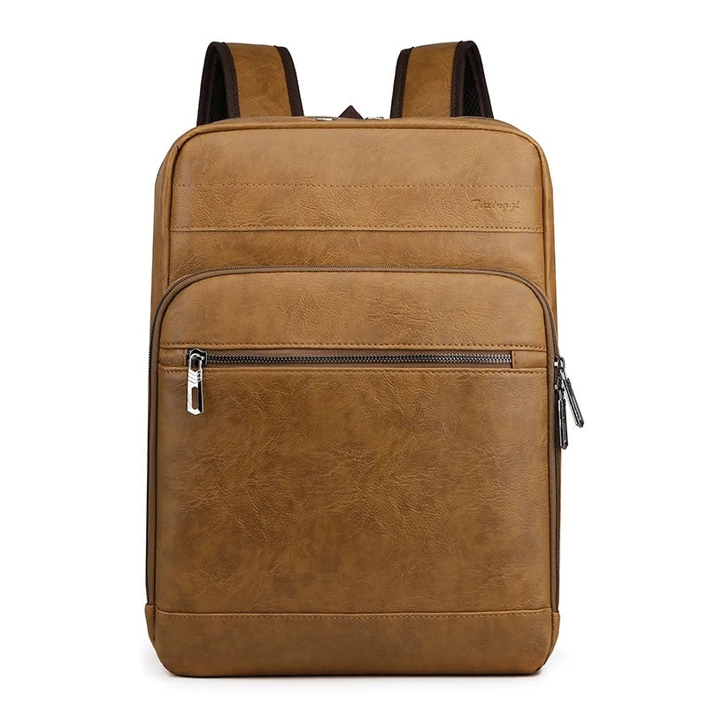 Levoire | Sac à dos pour ordinateur portable avec espace de rangement Brun clair