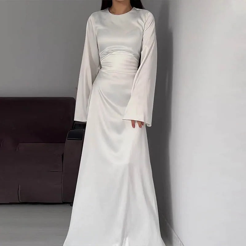 Levoire | Velours Long Robe Blanc