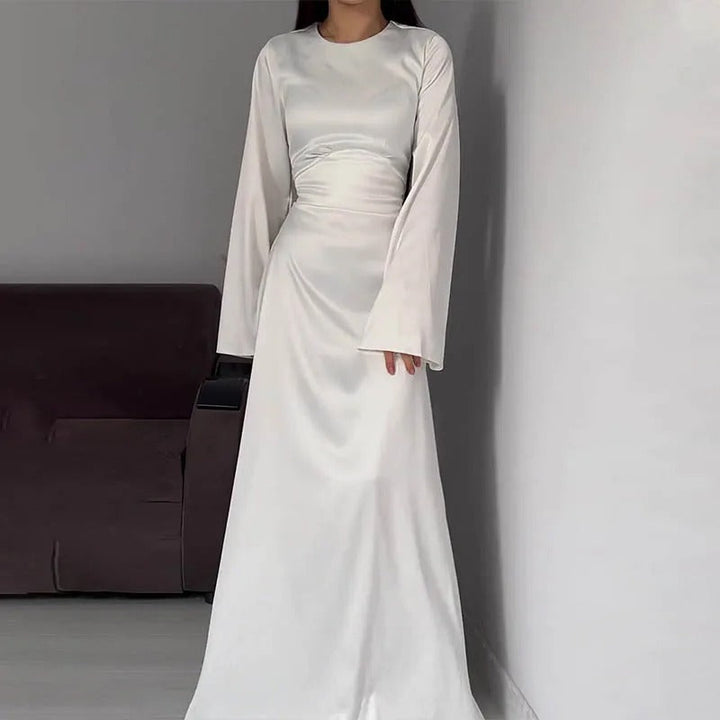 Levoire | Velours Long Robe Blanc