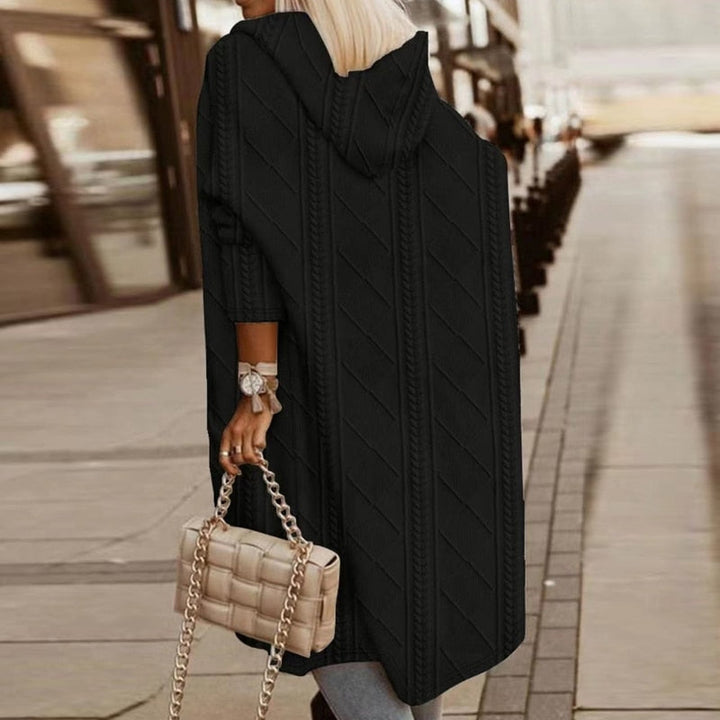 Levoire | Manteau Long Avec Capuche Noir