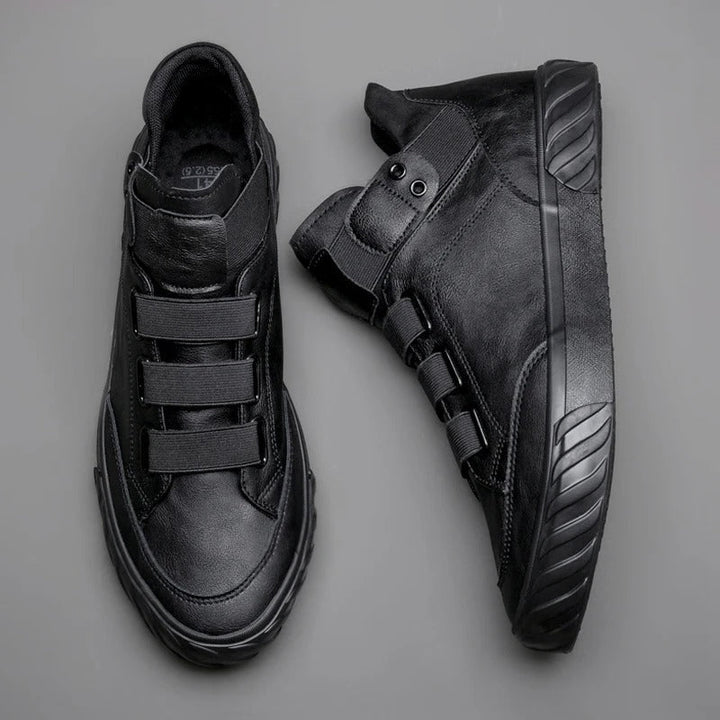 Levoire | Durable secure without slipping, lace-up shoes for the ankles Noir