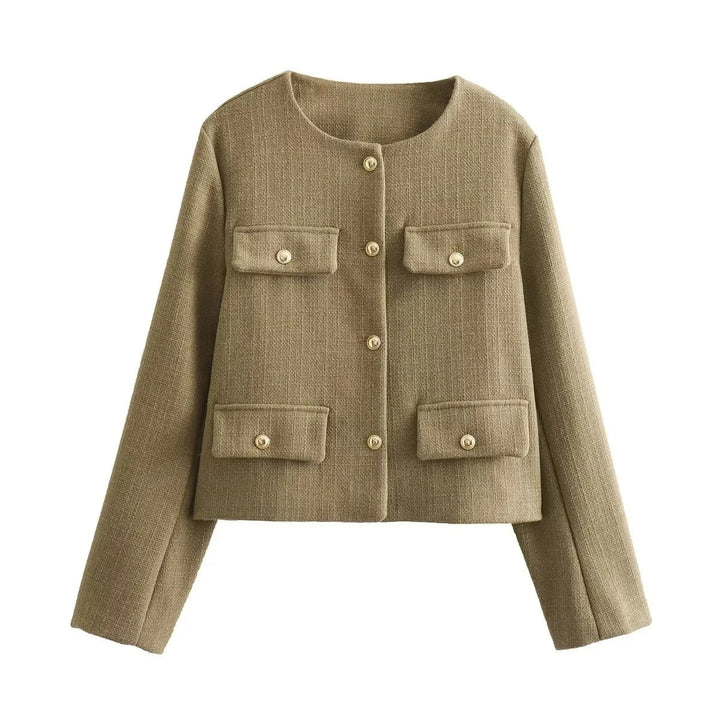 Levoire | Chic Veste D'Été Décontractée Khaki