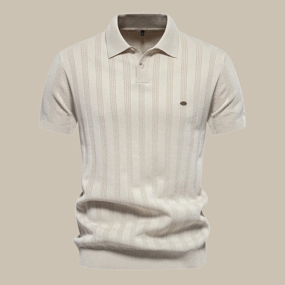 Levoire | Polo En Mérinos Élégant Pour Hommes khaki