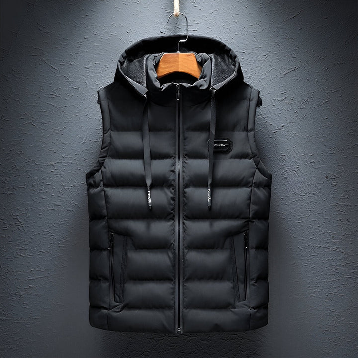 Levoire | Hoodie Gilet Pour Hommes Noir