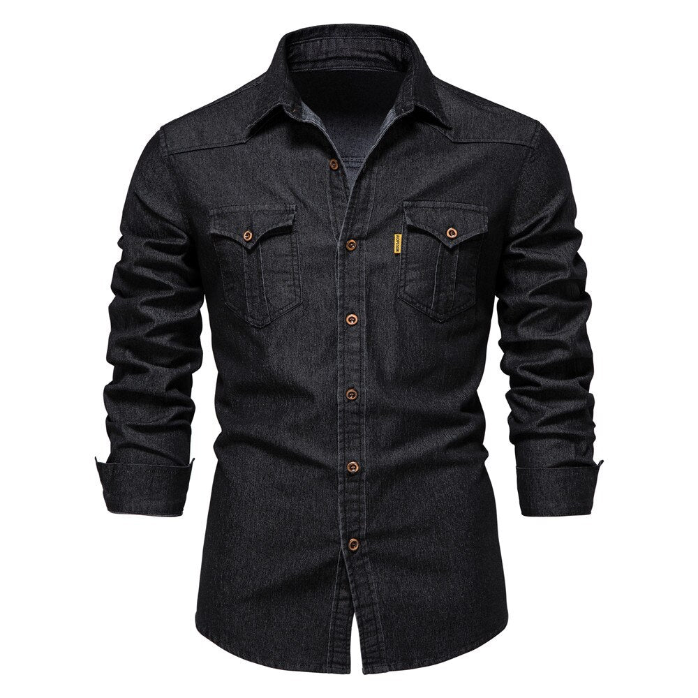 Levoire | Chemise En Denim Noir