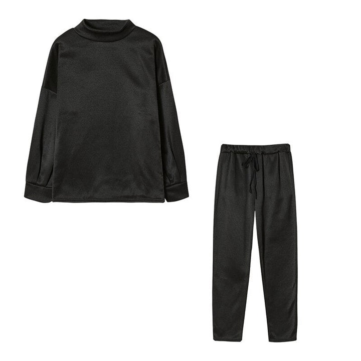 Levoire | Tailleur Femme Confortable Et Doux En Deux Pièces Noir