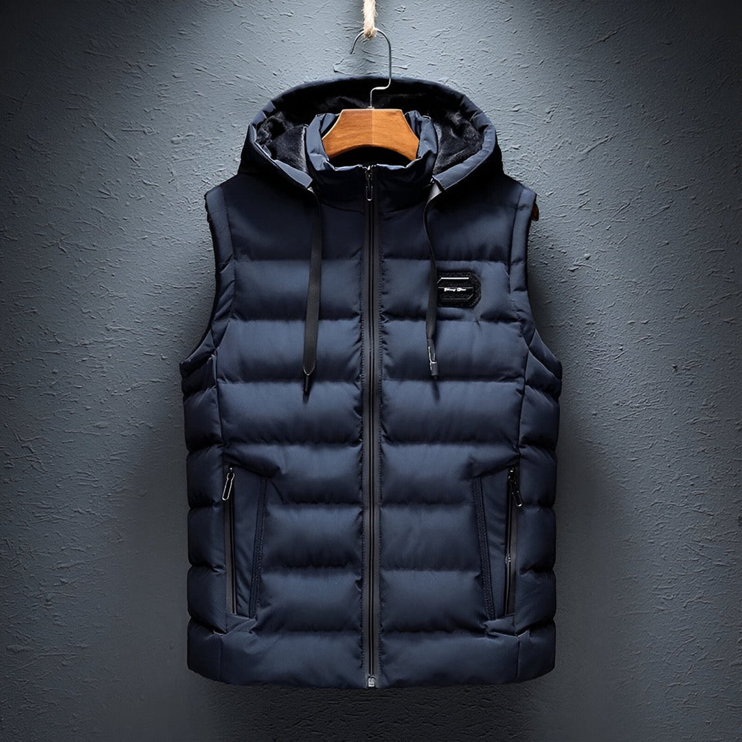 Levoire | Hoodie Gilet Pour Hommes Bleu marine