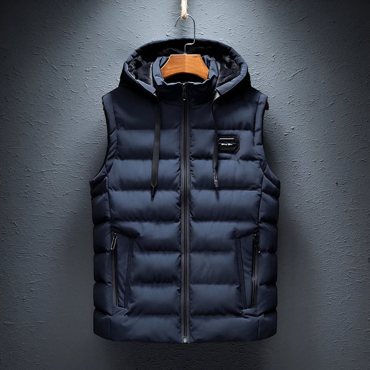 Levoire | Hoodie Gilet Pour Hommes Bleu marine