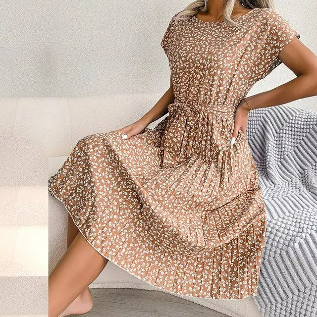 Levoire | Robe d'été élégante Chameau