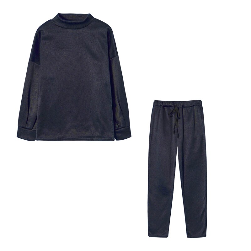 Levoire | Tailleur Femme Confortable Et Doux En Deux Pièces Bleu profond