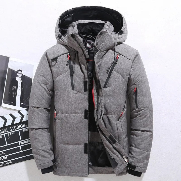 Levoire | Veste à capuche à manches longues avec poches à zip Gris
