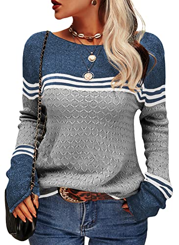 Levoire | Pull Rayé Pour Femmes Gris