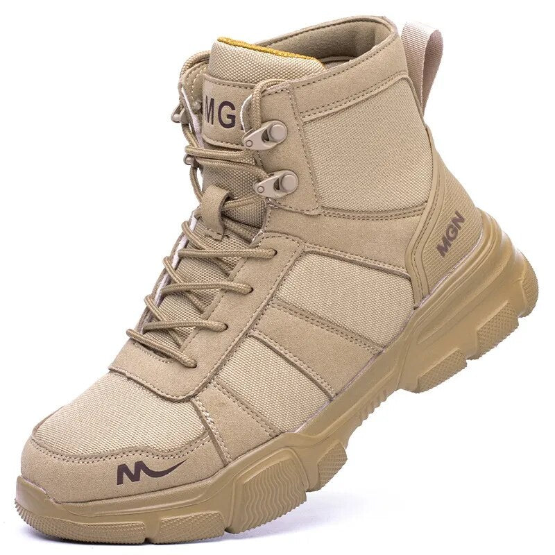 Levoire | Bottes De Sécurité Mi-Hauteur À Coque En Acier Khaki
