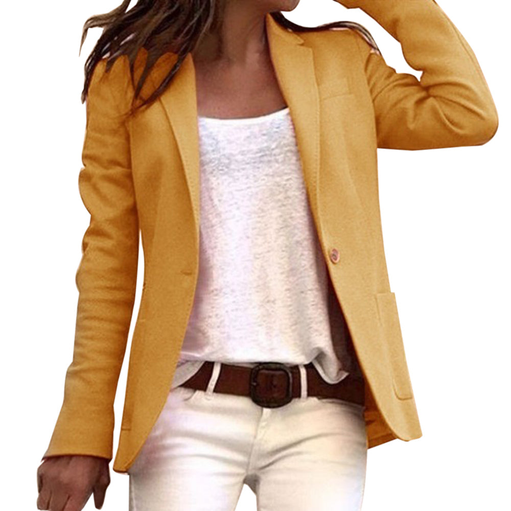 Levoire | Blazer Ajusté Avec Fermeture À Boutons Jaune