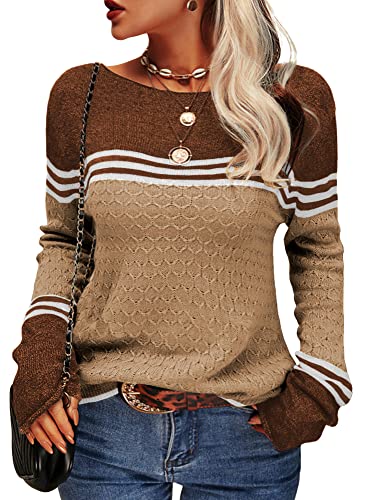 Levoire | Pull Rayé Pour Femmes Khaki