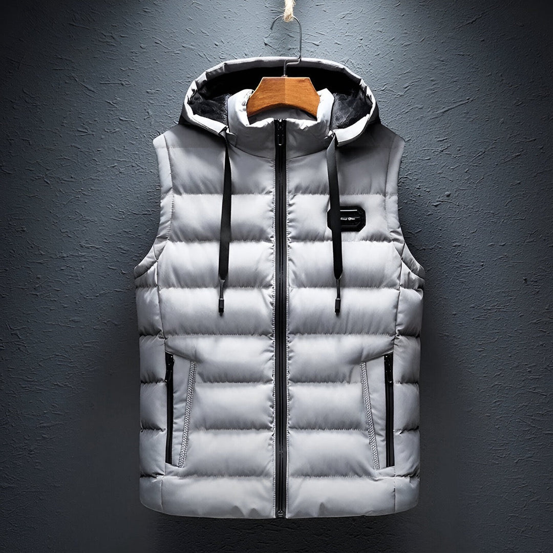Levoire | Gilet À Capuche Pour Hommes Blanc