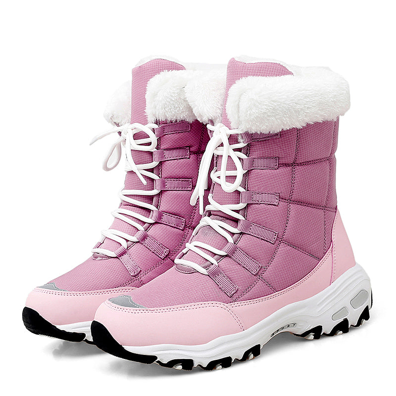 Levoire | Chaussures de randonnée à semelle lisse visibles Rosa