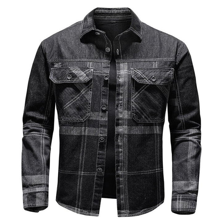 Levoire | Chemise Cowboy Carreaux Homme Noir