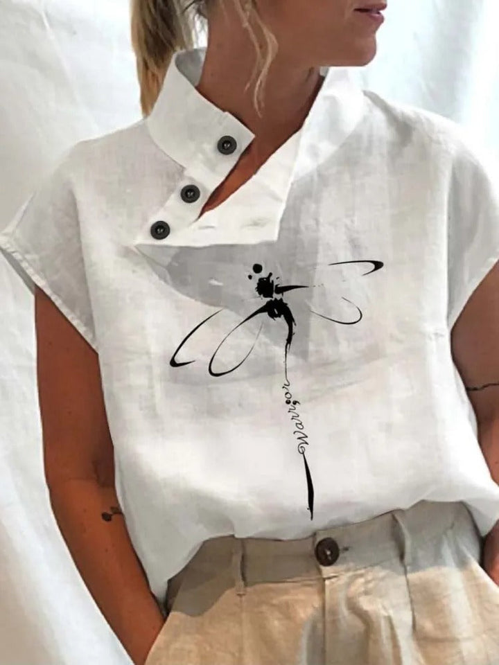 Levoire | Top À Imprimé Floral Libellule 3