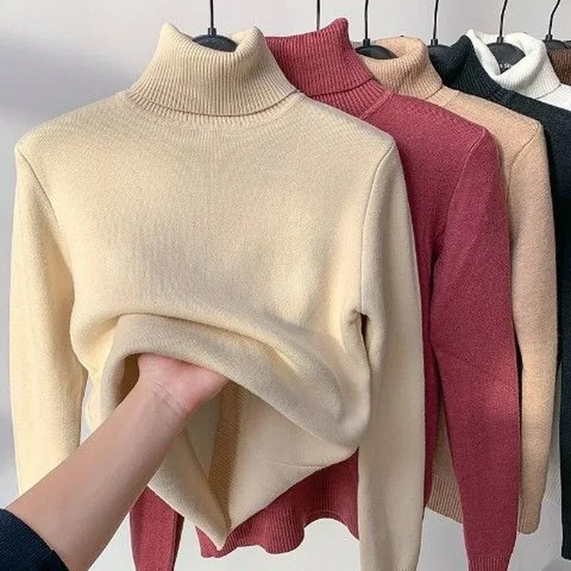 Levoire | Pull À Col Roulé En Polaire Beige
