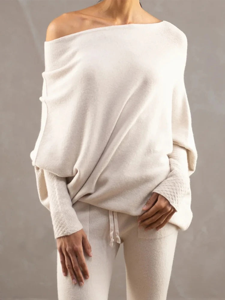 Levoire | Blouse Asymétrique Drapée Abricot Taille unique