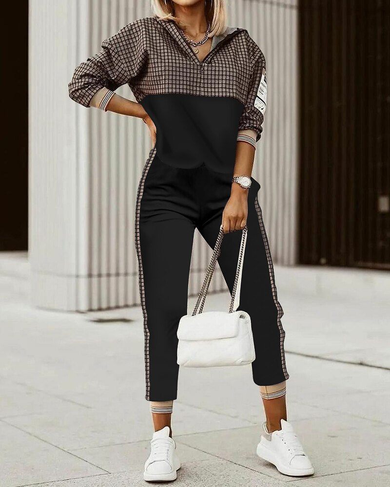 Levoire | Ensemble De Jogging Luxe Et Confortable Pour Femmes Noir