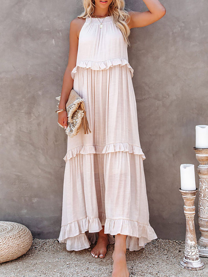 Levoire | Robe D'Été Sans Manches Beige