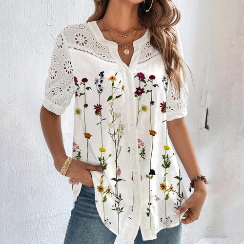 Levoire | Blouse Estivale Fluide Avec Finition Elegante