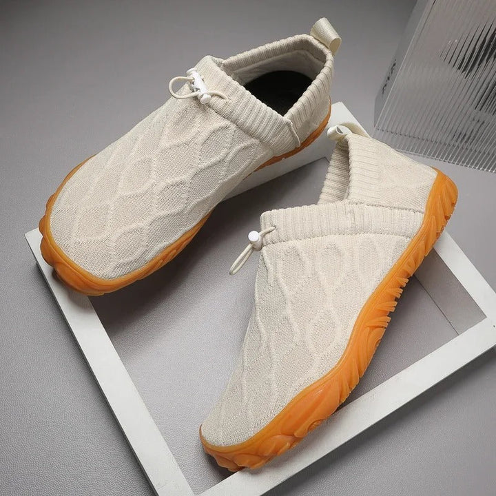 Levoire | Basse Slipon Chaussures Pieds Nus Sans Lacets Pour Hommes Beige