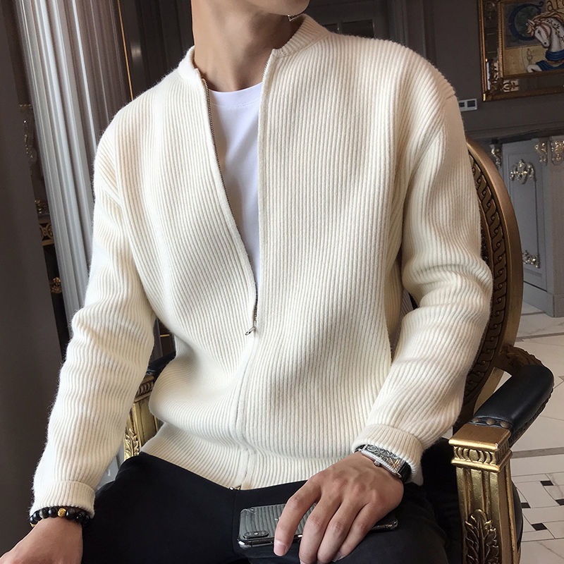 Levoire | Veste À Fermeture Éclair Pour Hommes Beige