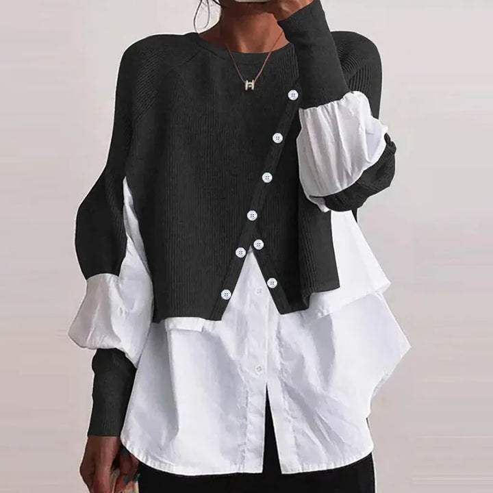 Levoire | Top élégant Noir