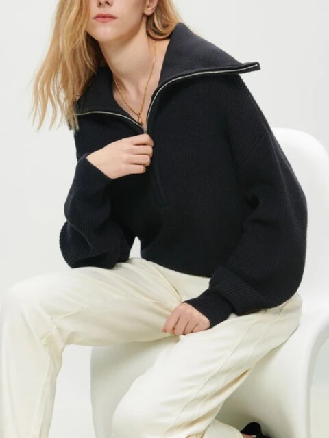 Levoire | Pull, Avec Une Fermeture Éclair Mi-Longue une taille Noir