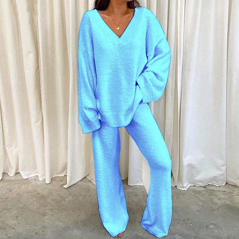 Levoire | Ensemble De Jogging Confortable Pour Femmes Bleu