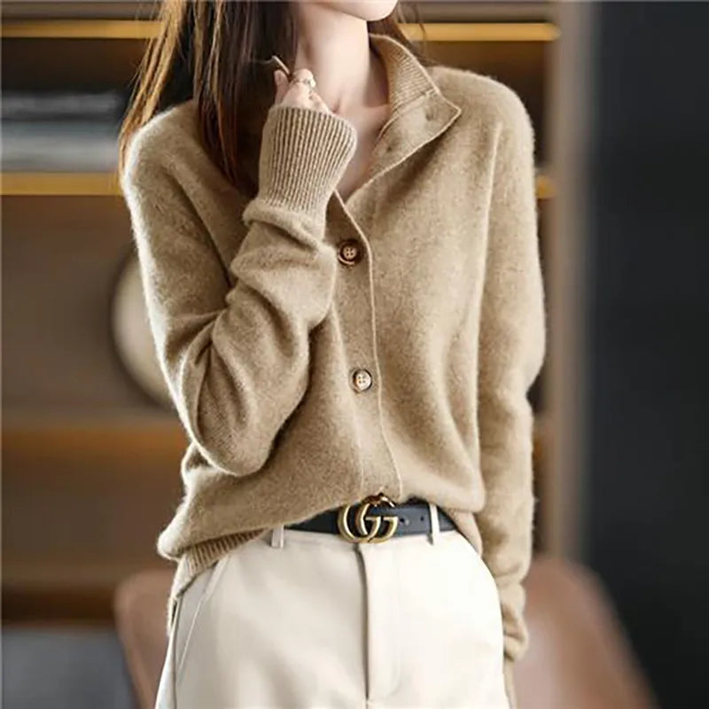 Levoire | Cardigan en maille Chameau