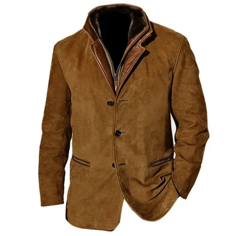 Levoire | Veste D'Automne Pour Hommes Marron foncé